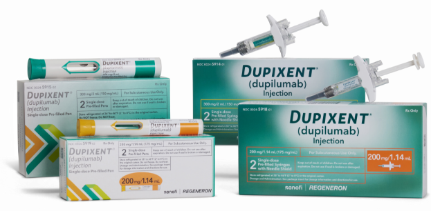 Dupixent® (dupilumab) Injection (200 mg or 300 mg) Product Packaging