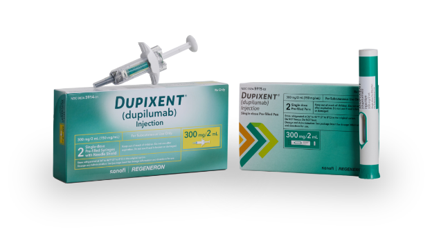 Dupixent® (dupilumab) Injection (300 mg) Product Packaging